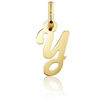 750/1000 Yellow Gold Letter Y Pendant - Argyor