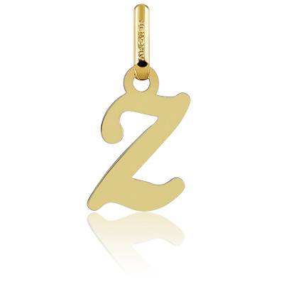 Pendentif Lettre Z en Or Jaune 750 - Argyor