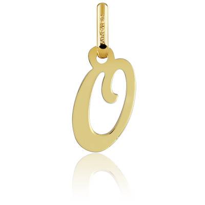 Pendentif Lettre O en Or Jaune 750 - Argyor