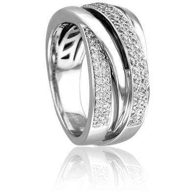 Bague Euryale en Or Blanc 750 & Diamants 0,43 ct - Joelli