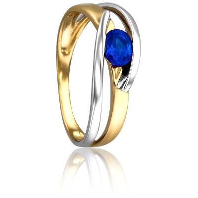 Bague Calaïs en 2 Ors 750 & Saphir 0,46 ct - Joelli