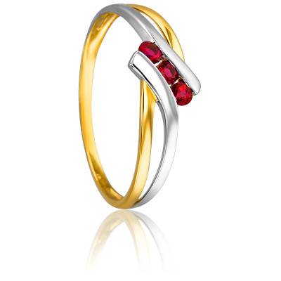 Bague Attis en 2 Ors 750 & Rubis 0,207 ct - Joelli