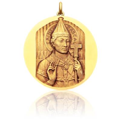 Médaille Saint Pascal Or Jaune 750, Diamètre 15 mm à 20 mm - Becker
