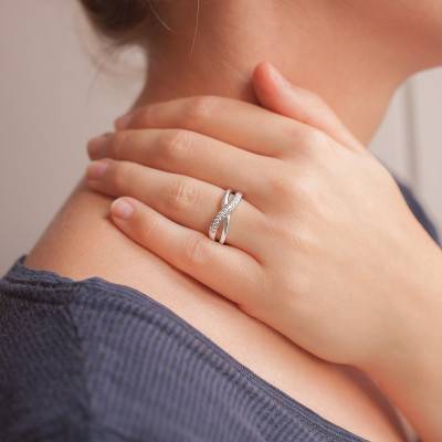 Bague Datura Or Blanc & Diamants - Ancelys