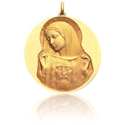 Médaille Sainte Véronique Or Jaune 750, Diamètre 15 mm à 20 mm - Becker