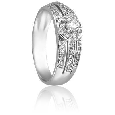 Bague Camille en Or Blanc & Diamants - Ancelys