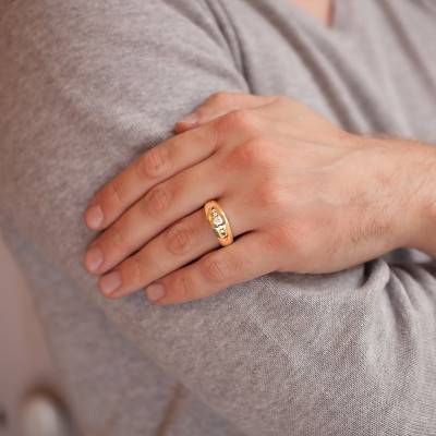 Bague Luck Or Jaune & Diamants - Ancelys
