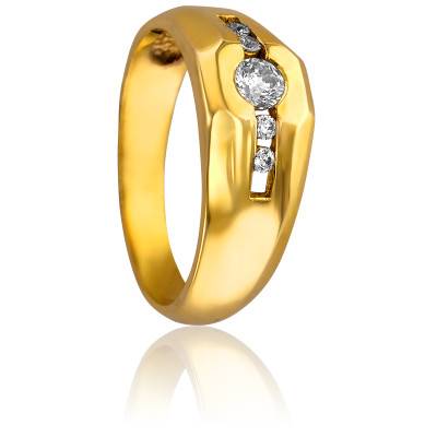 Bague Luck en Or Jaune & Diamants - Ancelys