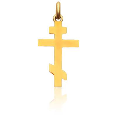 Croix Orthodoxe en Or Jaune 750 - Becker