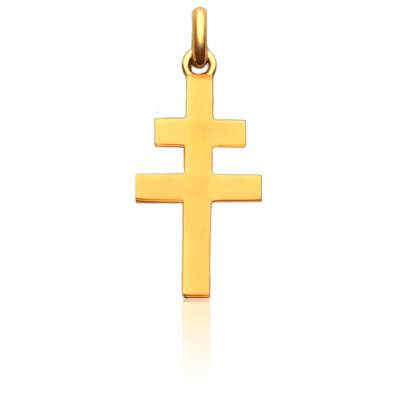 Croix de Lorraine en Or Jaune 750 - Becker