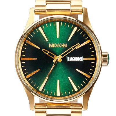 Montre The Sentry SS Gold/Green Sunray A356-1919 - NIXON