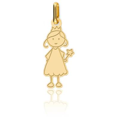Pauline 18K Yellow Gold Fairy Pendant - Lucas Lucor