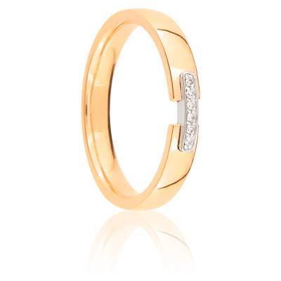 Alliance Mira en 2 Ors 750 & Diamants - Maison Girard