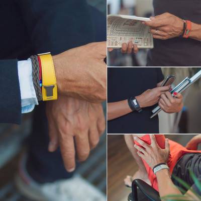 Bracelet Klink-02 Taille M Gris - Klokers