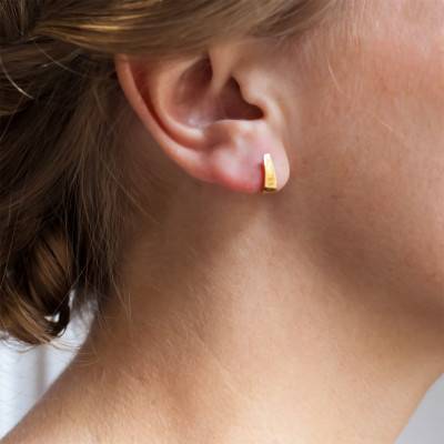 Boucles d'Oreilles Crochet Or Jaune 750 - Vandona
