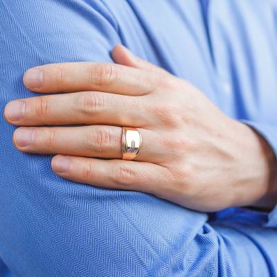 Yellow Gold 750 Claw Signet Ring, 10x11 mm - Imperium