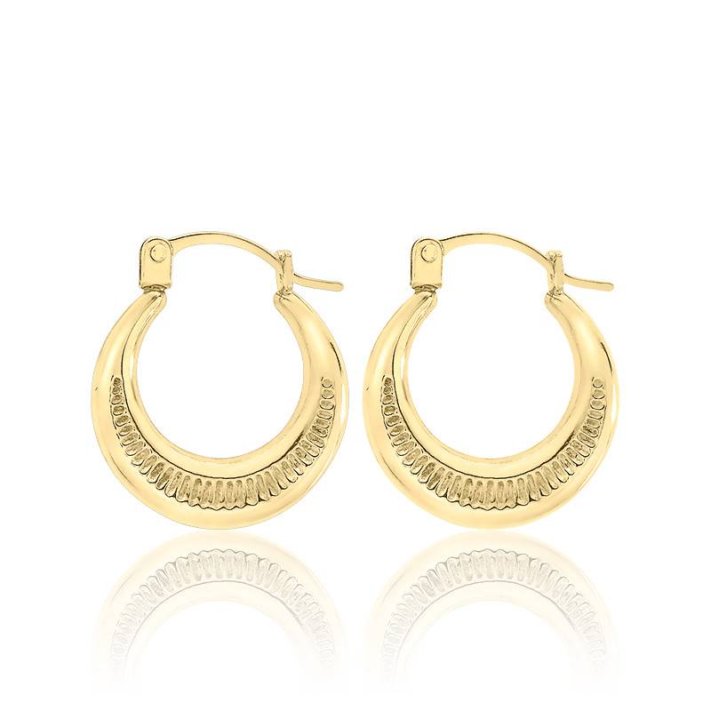 Boucles d'oreilles Or Jaune 375 forme créole - Vandona - Ocarat