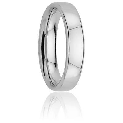 Alliance Ruban Confort Beethoven en Palladium 950, Largeur 4 mm - Viggo Sorensen