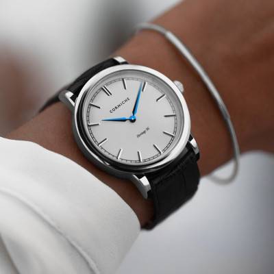 Montre Heritage 36 Steel / White Dial - Corniche