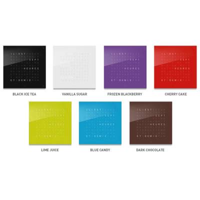 Façade sans horloge Qlocktwo Qolor Touch Lime Juice - 13.5 cm - Qlocktwo