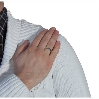 Alliance Ruban Confort Beethoven en Palladium 950, Largeur 4 mm - Viggo Sorensen