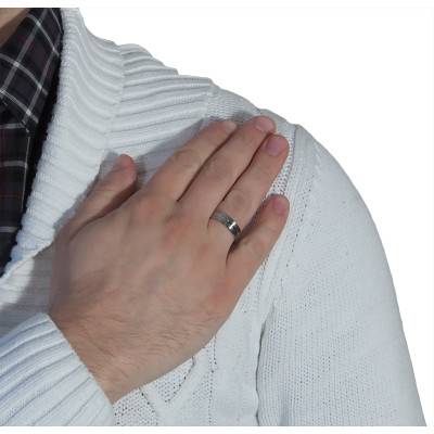 Alliance Ruban Standard Bach Rainurée en Palladium 950, Largeur 6 mm - Viggo Sorensen