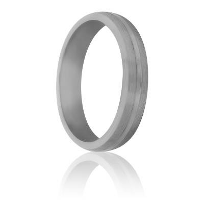 Alliance Ruban Standard Corelli Rainurée en Palladium 950, Largeur 5 mm - Viggo Sorensen