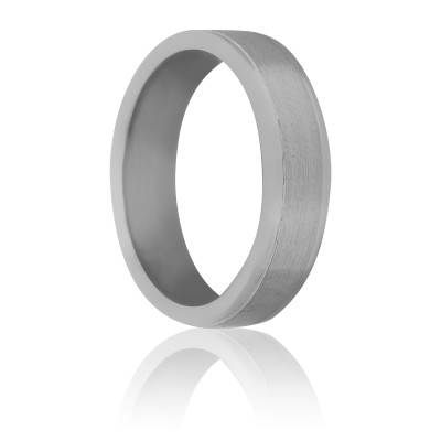 Alliance Ruban Standard Bruckner Brossée en Palladium 950, Largeur 5 mm - Viggo Sorensen