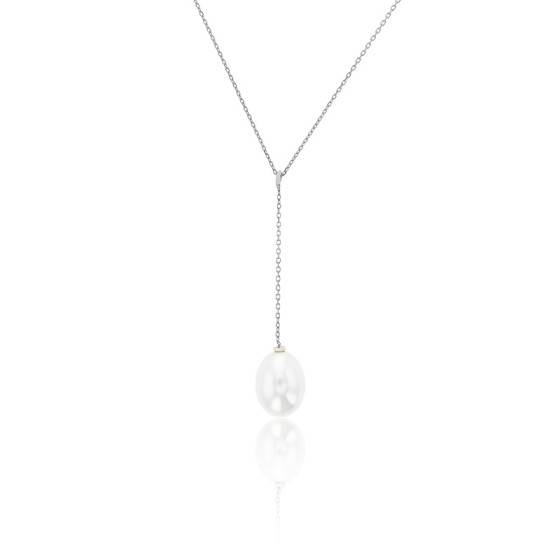 Collier De Perles De Culture Blanches - Diamètre 7-8 Mm - Neuf Sans Emballage - Pendantes