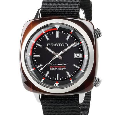 Montre Clubmaster Diver Acétate Cadran Noir - Briston