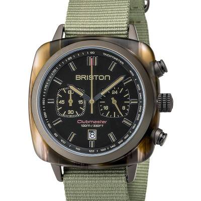 Briston Clubmaster Sport Acetate Jungle Chronograph Watch - Briston