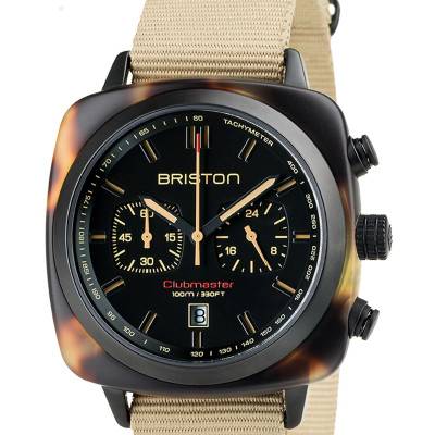 Briston Clubmaster Sport Acetate Safari Chronograph Watch - Briston