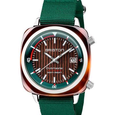 Montre Clubmaster Diver Acétate Yachting Verte - Briston