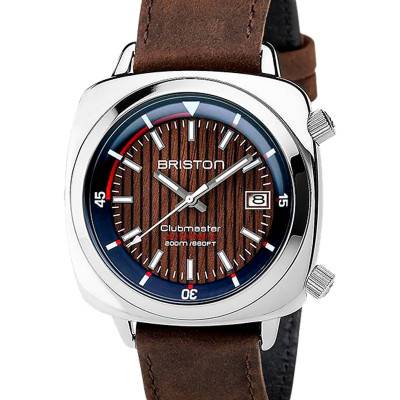 Montre Clubmaster Diver Acier Yachting Bleue - Briston