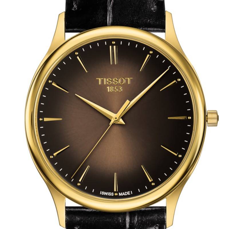 tissot solid gold watch