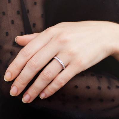 Alliance Anténor en Or Blanc 750 & Diamants 0,40 ct - Alliantine