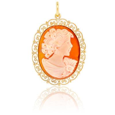 Pendentif or rond JT'M Or 750 Millième (18 CT) 1,79g