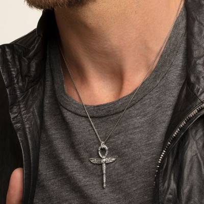 Ankh Cross Pendant with Scarab - PE778-643-11 - Thomas Sabo