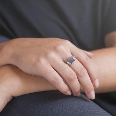 925 Silver Smooth Star Ring - Guiot De Bourg