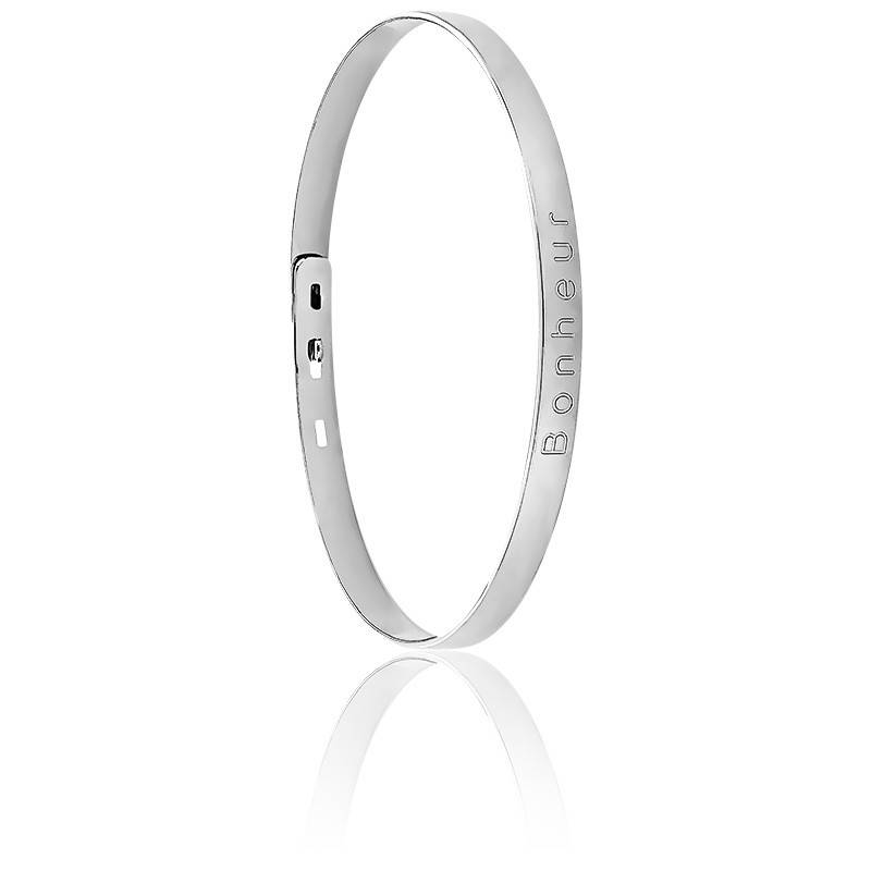 Bracelet jonc pour femme mot LOVE argent.