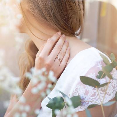 750 Rose Gold Standard Semi-Domed Madrid Wedding Ring, Width 3 mm - Amore