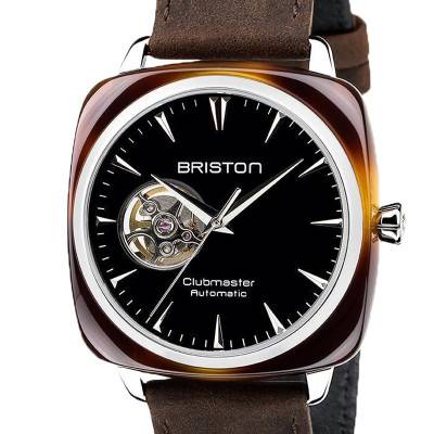 Montre Clubmaster Iconic Auto Open Acétate Cadran Noir - Briston