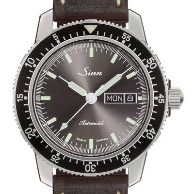 Men's Leather Strap Watch 104 St Sa I A - Sinn