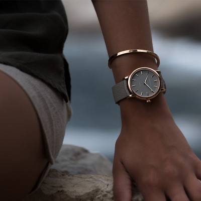 Montre Heritage 36 Rose Gold / Taupe Dial - Corniche