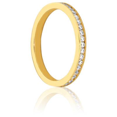 Alliance Sanaga en Or Jaune 750 & Diamants H/P1 ou H/SI1, Largeur 2,30 mm - Gaïa