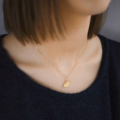375/1000 or 750/1000 Yellow Gold Rugby Ball Pendant - Lucas Lucor
