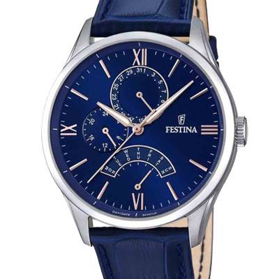 Men's Midnight Blue Retro Watch F16823/3 - Festina