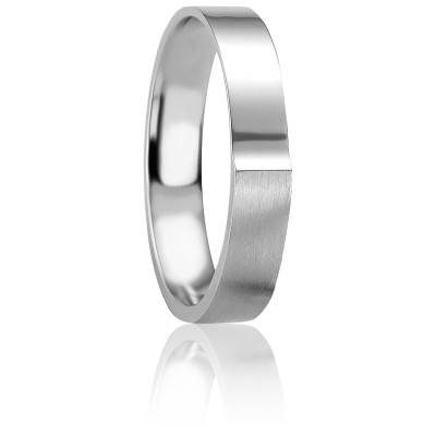 Alliance Ruban Confort Cyllène en Argent 925, Largeur 4,5 mm - Breuning