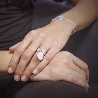 Bague Ruban Harmonie 7 mm Argent - Artemis