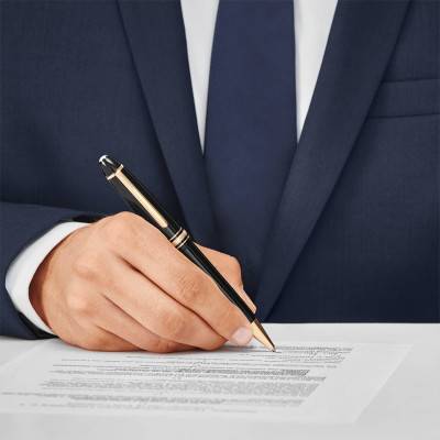 Gold Meisterstück LeGrand Ballpoint Pen MB132452 - Montblanc